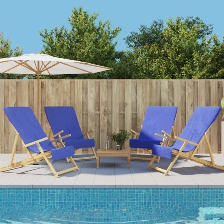 Beach towels 4 pcs Klein blue fabric 400 g/m² 60x135 cm by vidaXL, Beach towels - Ref: Foro24-3157058, Price: 46,52 €, Discou...