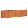 Arriate oxidado de acero corten 320x40x77 cm
