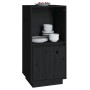 Solid black pine wood sideboard 38x35x80 cm by vidaXL, Sideboards - Ref: Foro24-814348, Price: 47,09 €, Discount: %