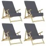 4er-Pack Strandtücher, anthrazitgraues Gewebe, 400 g/m², 60x135 cm. von vidaXL, Strandtücher - Ref: Foro24-3157054, Preis: 46...