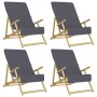 Toallas de playa 4 uds tela gris antracita 400 g/m² 60x135 cm de vidaXL, Toallas de playa - Ref: Foro24-3157054, Precio: 46,9...