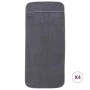 4er-Pack Strandtücher, anthrazitgraues Gewebe, 400 g/m², 60x135 cm. von vidaXL, Strandtücher - Ref: Foro24-3157054, Preis: 46...