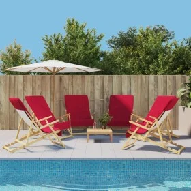 Strandtücher 6 Einheiten burgunderroter Stoff 400 g/m² 60x135 cm von vidaXL, Strandtücher - Ref: Foro24-3157057, Preis: 65,82...