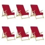 Beach towels 6 units burgundy fabric 400 g/m² 60x135 cm by vidaXL, Beach towels - Ref: Foro24-3157057, Price: 65,82 €, Discou...