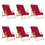Strandtücher 6 Einheiten burgunderroter Stoff 400 g/m² 60x135 cm von vidaXL, Strandtücher - Ref: Foro24-3157057, Preis: 69,41...