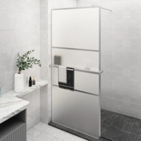 Duschwand mit ESG-Glasablage verchromtem Aluminium 90x195 cm von vidaXL, Duschwände und Duschwände - Ref: Foro24-3185497, Pre...