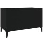 Schwarzer Plattenschrank aus Sperrholz, 74,5 x 38 x 48 cm von vidaXL, CD- und DVD-Speicher - Ref: Foro24-831966, Preis: 35,13...