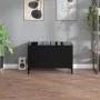 Black plywood record cabinet 74.5x38x48 cm by vidaXL, CD and DVD storage - Ref: Foro24-831966, Price: 35,31 €, Discount: %