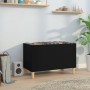 Schwarzer Plattenschrank aus Sperrholz, 74,5 x 38 x 48 cm von vidaXL, CD- und DVD-Speicher - Ref: Foro24-831958, Preis: 45,38...