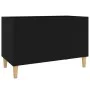 Schwarzer Plattenschrank aus Sperrholz, 74,5 x 38 x 48 cm von vidaXL, CD- und DVD-Speicher - Ref: Foro24-831958, Preis: 44,89...