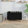 Black plywood record cabinet 74.5x38x48 cm by vidaXL, CD and DVD storage - Ref: Foro24-831958, Price: 44,89 €, Discount: %