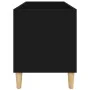 Black plywood record cabinet 74.5x38x48 cm by vidaXL, CD and DVD storage - Ref: Foro24-831958, Price: 44,89 €, Discount: %