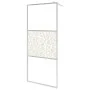 Shower screen with ESG glass and chrome aluminum shelf 90x195 cm by vidaXL, Shower walls and screens - Ref: Foro24-3185498, P...
