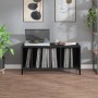 Plywood black record storage unit 100x38x48 cm by vidaXL, CD and DVD storage - Ref: Foro24-831982, Price: 76,33 €, Discount: %