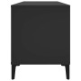 Plywood black record storage unit 100x38x48 cm by vidaXL, CD and DVD storage - Ref: Foro24-831982, Price: 76,33 €, Discount: %