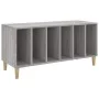 Mueble para discos madera contrachapada gris Sonoma 100x38x48cm de vidaXL, Almacenamiento para CD y DVD - Ref: Foro24-831979,...