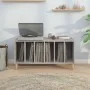 Mueble para discos madera contrachapada gris Sonoma 100x38x48cm de vidaXL, Almacenamiento para CD y DVD - Ref: Foro24-831979,...