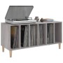 Sonoma gray plywood record cabinet 100x38x48cm by vidaXL, CD and DVD storage - Ref: Foro24-831979, Price: 74,83 €, Discount: %