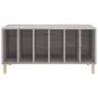 Mueble para discos madera contrachapada gris Sonoma 100x38x48cm de vidaXL, Almacenamiento para CD y DVD - Ref: Foro24-831979,...