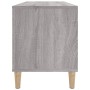 Sonoma gray plywood record cabinet 100x38x48cm by vidaXL, CD and DVD storage - Ref: Foro24-831979, Price: 74,83 €, Discount: %