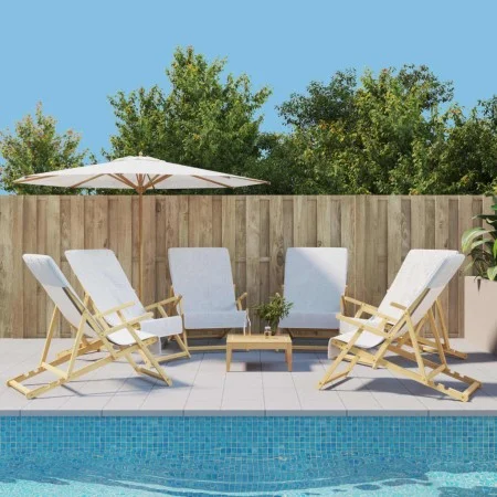 Beach towels 6 units white fabric 400 g/m² 60x135 cm by vidaXL, Beach towels - Ref: Foro24-3157051, Price: 64,88 €, Discount: %