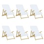 Strandtücher 6 Einheiten weißer Stoff 400 g/m² 60x135 cm von vidaXL, Strandtücher - Ref: Foro24-3157051, Preis: 65,73 €, Raba...