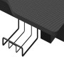 Escritorio gaming con LED patas en forma Z negro 90x60x75 cm