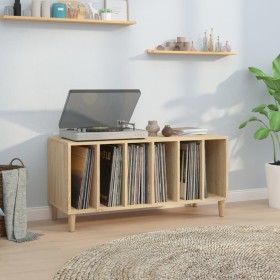 Sonoma oak plywood disc cabinet 100x38x48 cm by vidaXL, CD and DVD storage - Ref: Foro24-831976, Price: 85,23 €, Discount: %