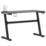 Escritorio gaming con luz LED forma Y negro 110x60x75 cm