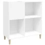 Mueble para discos madera contrachapada blanco 84,5x38x89 cm de vidaXL, Almacenamiento para CD y DVD - Ref: Foro24-831989, Pr...