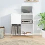 Mueble para discos madera contrachapada blanco 84,5x38x89 cm de vidaXL, Almacenamiento para CD y DVD - Ref: Foro24-831989, Pr...