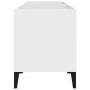 Mueble para discos madera contrachapada blanco 74,5x38x48 cm de vidaXL, Almacenamiento para CD y DVD - Ref: Foro24-831965, Pr...