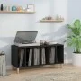 Schwarzer Plattenschrank aus Sperrholz, 100 x 38 x 48 cm von vidaXL, CD- und DVD-Speicher - Ref: Foro24-831974, Preis: 64,28 ...