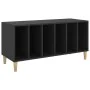Schwarzer Plattenschrank aus Sperrholz, 100 x 38 x 48 cm von vidaXL, CD- und DVD-Speicher - Ref: Foro24-831974, Preis: 64,28 ...