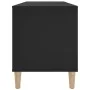 Black plywood record cabinet 100x38x48 cm by vidaXL, CD and DVD storage - Ref: Foro24-831974, Price: 65,10 €, Discount: %