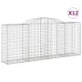 Gabionenkörbe 12 Stück Bogenform Eisen 300x50x120/140 cm von vidaXL, Töpfe und Pflanzgefäße - Ref: Foro24-3146729, Preis: 1,0...