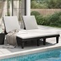 Tumbona doble de polipropileno negro 155x138x83 cm de vidaXL, Tumbonas - Ref: Foro24-364150, Precio: 342,15 €, Descuento: %