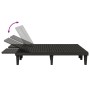 Tumbona doble de polipropileno negro 155x138x83 cm de vidaXL, Tumbonas - Ref: Foro24-364150, Precio: 342,15 €, Descuento: %