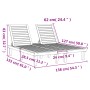Tumbona doble de polipropileno negro 155x138x83 cm de vidaXL, Tumbonas - Ref: Foro24-364150, Precio: 342,15 €, Descuento: %