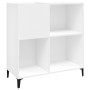 Mueble para discos madera contrachapada blanco 84,5x38x89 cm de vidaXL, Almacenamiento para CD y DVD - Ref: Foro24-831997, Pr...
