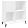 Mueble para discos madera contrachapada blanco 84,5x38x89 cm de vidaXL, Almacenamiento para CD y DVD - Ref: Foro24-831997, Pr...