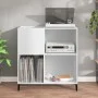 Mueble para discos madera contrachapada blanco 84,5x38x89 cm de vidaXL, Almacenamiento para CD y DVD - Ref: Foro24-831997, Pr...