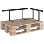 Rückenlehne für Palettensofa 110 cm, schwarzes Eisen von vidaXL, Gartenmöbelzubehör - Ref: Foro24-315790, Preis: 52,70 €, Rab...
