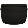 Garten-Aufbewahrungsbox 3 in 1 aus schwarzem Polypropylen von vidaXL, Aufbewahrungsboxen für den Außenbereich - Ref: Foro24-3...