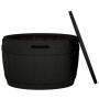 Garden storage box 3 in 1 black polypropylene by vidaXL, Outdoor storage boxes - Ref: Foro24-364161, Price: 180,62 €, Discoun...