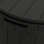Garden storage box 3 in 1 black polypropylene by vidaXL, Outdoor storage boxes - Ref: Foro24-364161, Price: 180,62 €, Discoun...