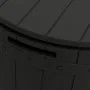 Garden storage box 3 in 1 black polypropylene by vidaXL, Outdoor storage boxes - Ref: Foro24-364161, Price: 172,65 €, Discoun...