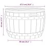 Garten-Aufbewahrungsbox 3 in 1 aus schwarzem Polypropylen von vidaXL, Aufbewahrungsboxen für den Außenbereich - Ref: Foro24-3...