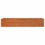 Arriate oxidado de acero corten 240x80x45 cm