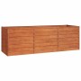 Arriate oxidado de acero corten 240x80x77 cm